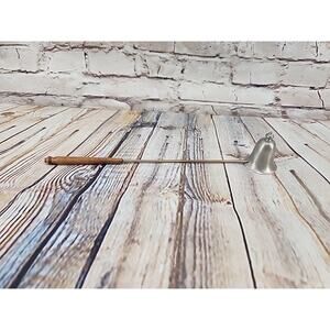 Vintage Pewter Candle Snuffer Hinged Bell Traditional Colonial Handle